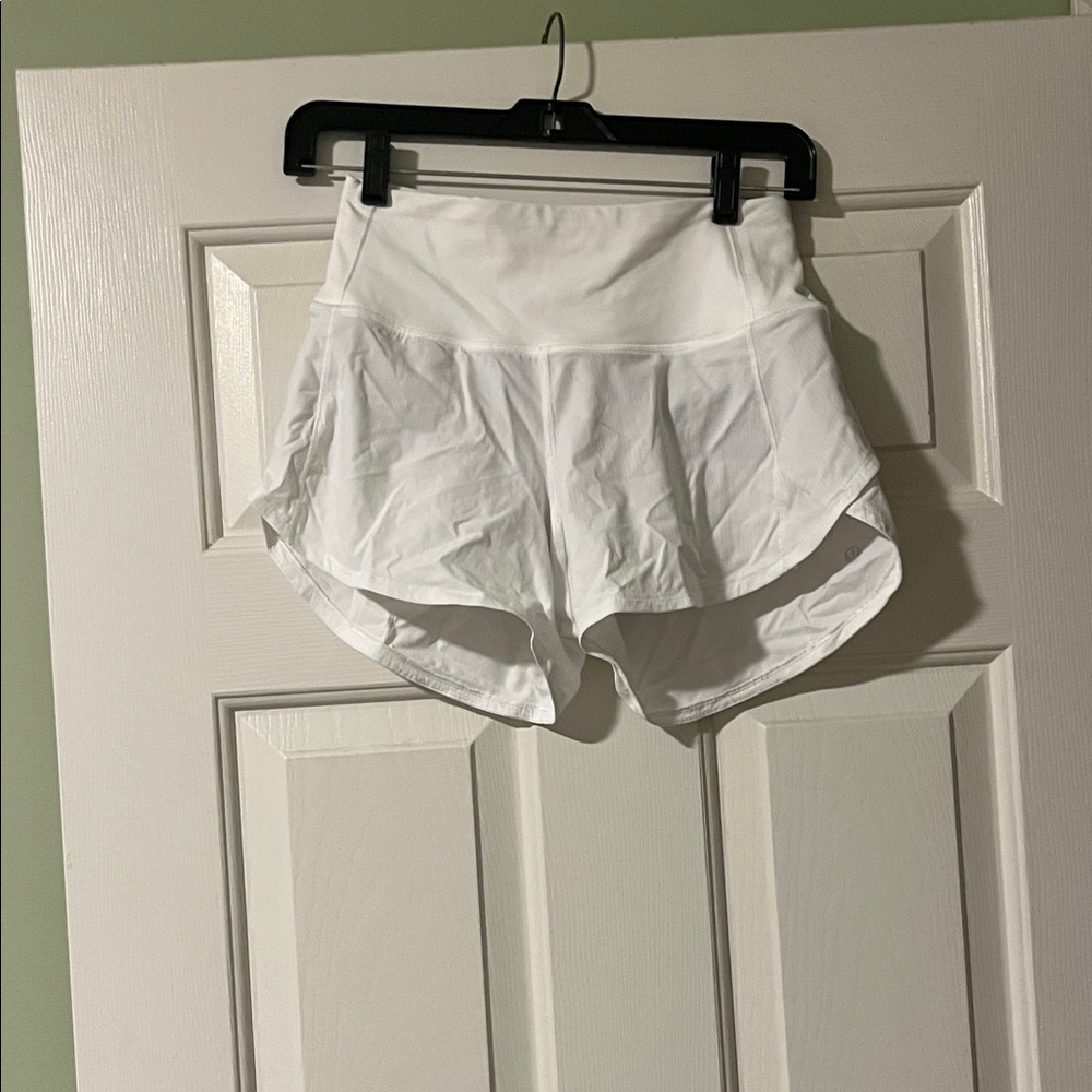 lululemon athletica White Athletic High-Rise Shorts